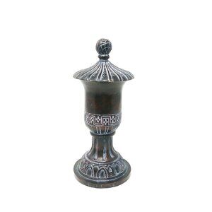 Decorative Finial Home Table Decor Geometric Pattern Vtg. Marked 2005 Meltech